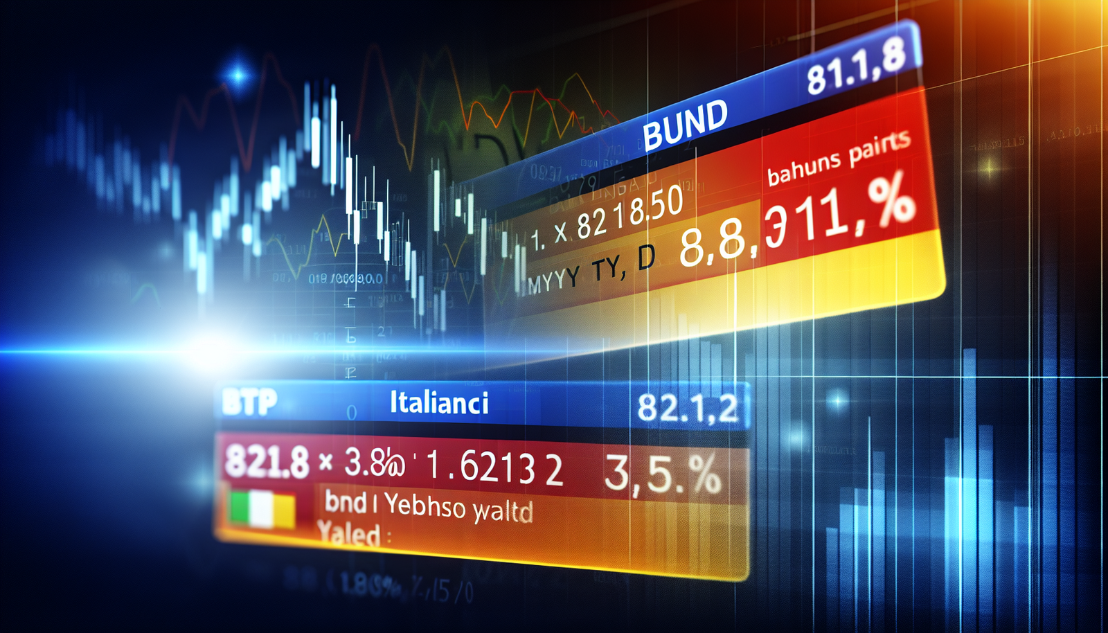 Lo spread BTP-Bund chiude in ribasso a 81,2 punti con rendimento italiano al 3,51%