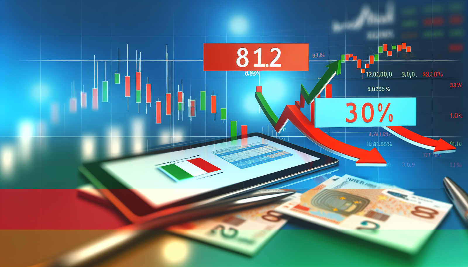 Lo Spread BTP-Bund Scende a 81,2 Punti: Rendimento Italiano in Calo al 3,51%